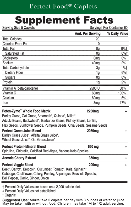 product supplement facts