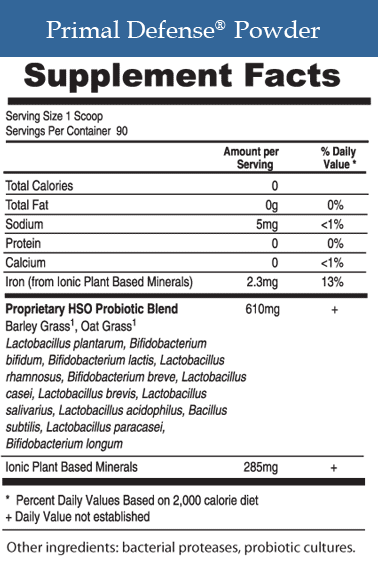 product supplement facts